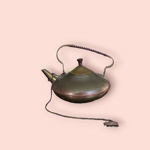 vintage brass teapot